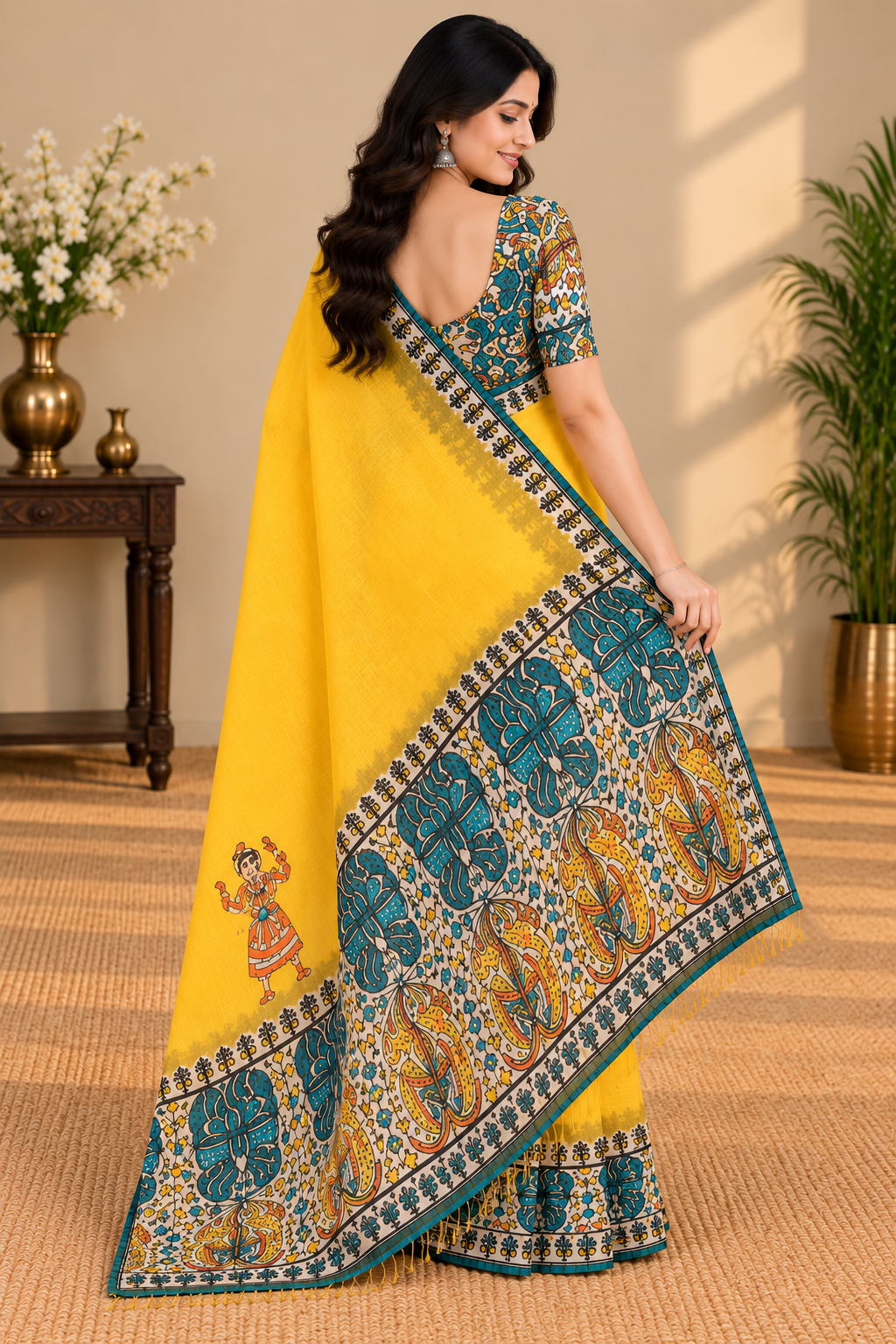 Madhubani Butter Silk - Image 4