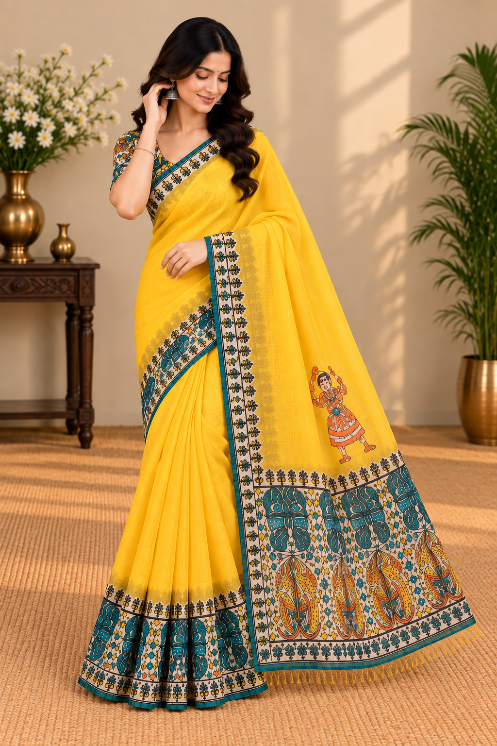 Madhubani Butter Silk - Image 5