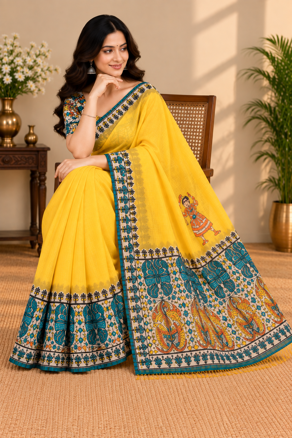 Madhubani Butter Silk - Image 6