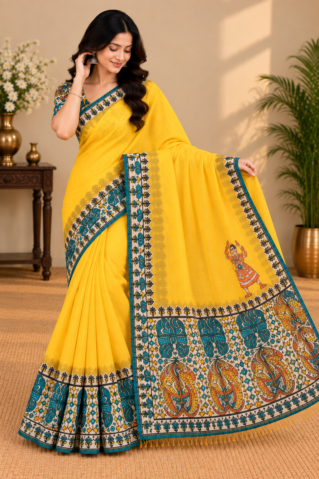 Madhubani Butter Silk - Image 7