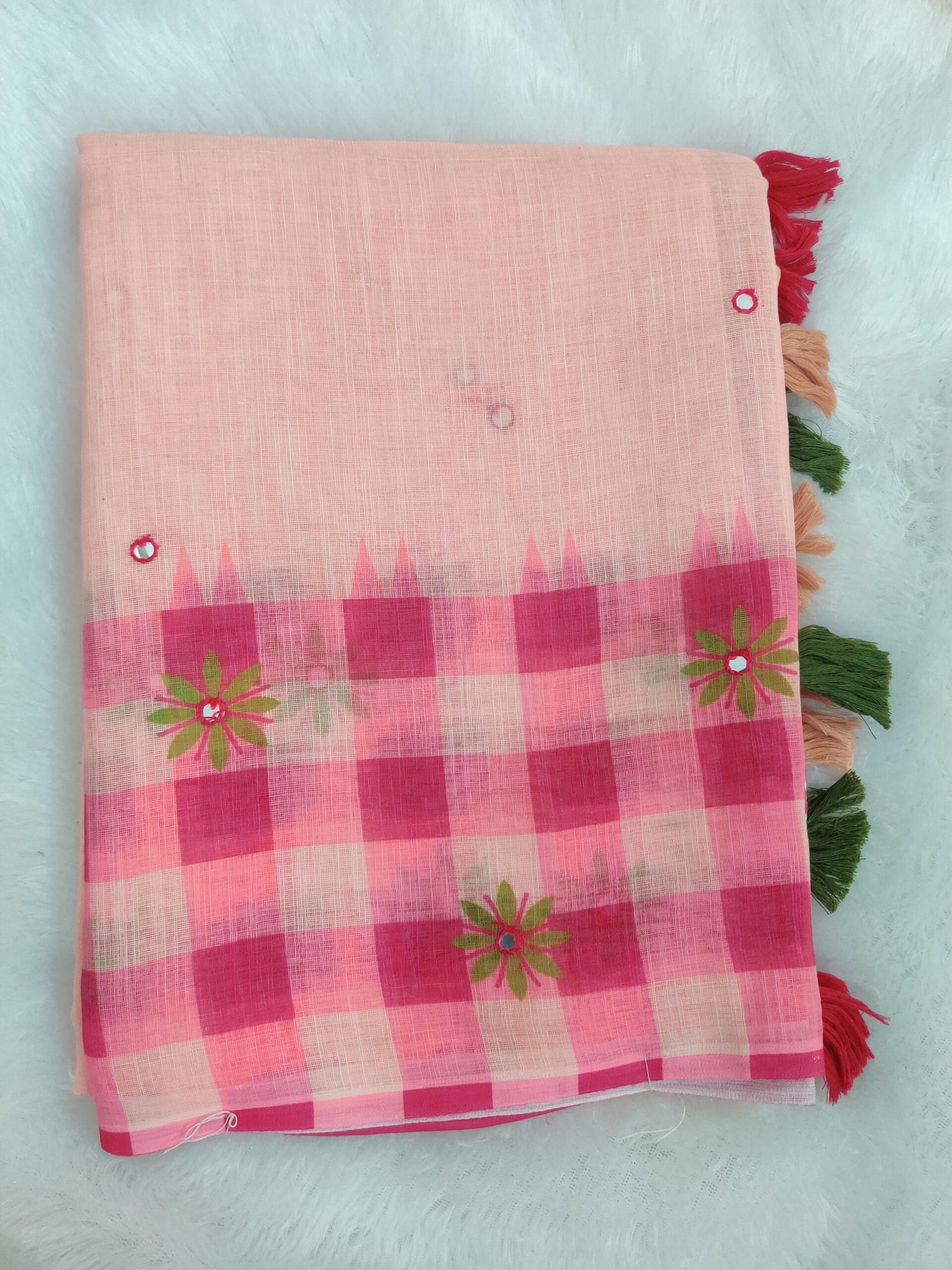 Linene cotton with mirror work - Image 6